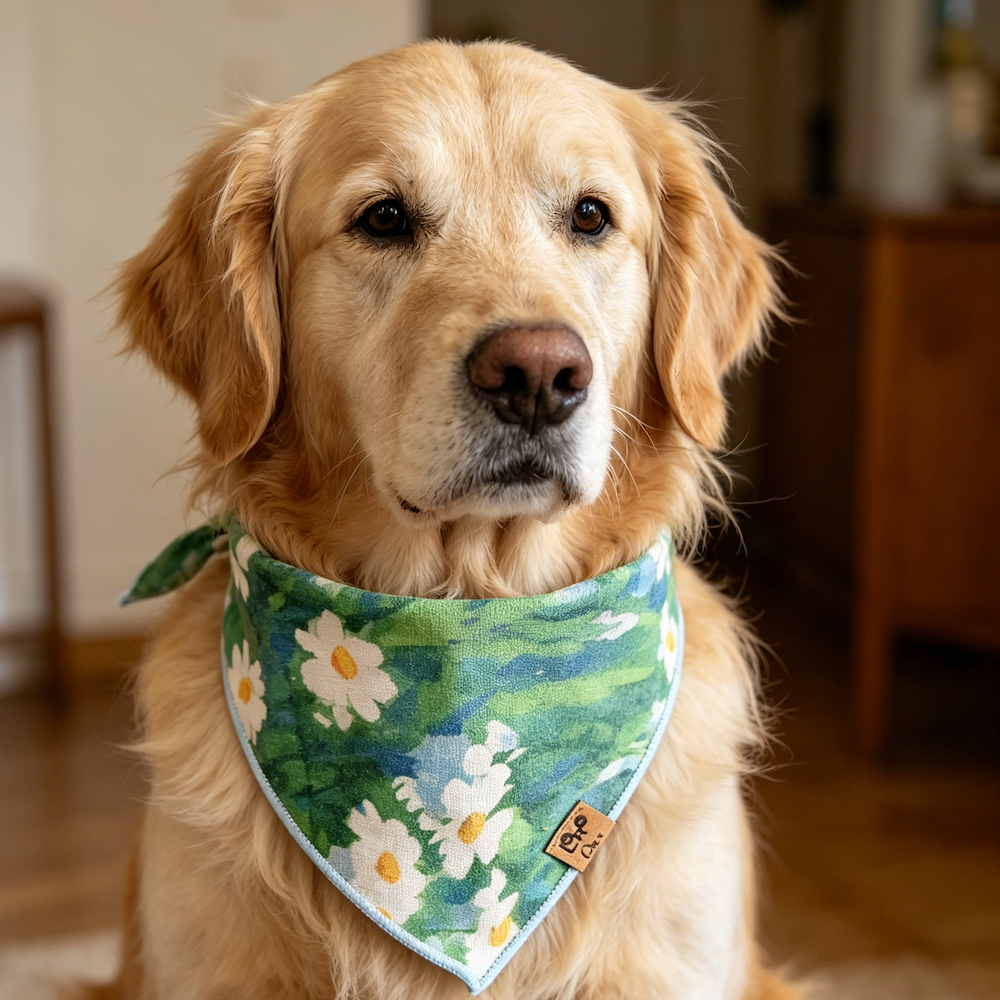 High-quality 100% pure cotton Dog Bandana